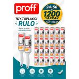 Proff Tüy Toplayıcı 24 Lü 2 Yedek Rulo Aparat (24X50 = 1200 YAPRAK)