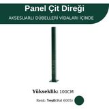 Profil Direk 100 cm - Çim Çit Direği Panel Çit Direği - Yeşil