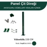 Profil Direk 150 cm - Çim Çit Direği Panel Çit Direği 2 Adet - Ahşap