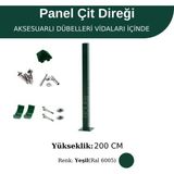 Profil Direk 200 cm - Çim Çit Direği Panel Çit Direği - Yeşil