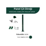 Profil Direk 50 Cm - Çim Çit Direği Panel Çit Direği