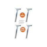 Profil Yer Sofrası Mobilya Katlanır Laptop Sehpa Ayağı Set 20 cm (4'lü), Profil Yer Sofrası 20 cm - Çok Renkli