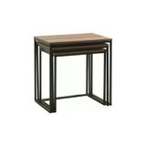 Profile 3'Lü Zigon Sehpa - Koyu Ceviz (Oslo Ceviz) 55X57x40 Cm (Gxyxd) Teşhir