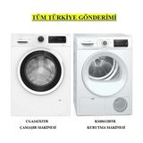 Profilo 2 Li Set 9 kg 1200 Devir Çamaşır Makinesi CGA242X3TR + 8 kg Isı Pompalı Kurutma Makinesi KM8612HTR - Beyaz