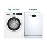 Profilo 6 Programlı Bulaşık Makinesi 13 Kişilik Kapasite Beyaz Renk Solo Kullanım İçin Enerji Verimliliği (CGA242X3TR)