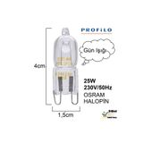 Profilo Ankastre Fırın Lamba 25W 300°C Halopin Işık Halojen Ampul İç Aydınlatma Lambası