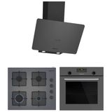 Profilo FRMA234G - DVK6J479 - OE36P9P10D Gri 3'lü Cam Ankastre Set