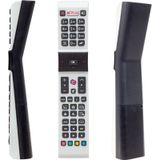 Profilo Rca49130 - Vestel Uyumlu Smart Sanyo - Jvc Netflix Tuşlu Beyaz Yazısız Lcd Led Tv Kumanda