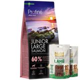 Profine Junior Large Somonlu Yavru Köpek Maması 12 Kg + 2 Adet Nutri Canin Köpek Ödülü