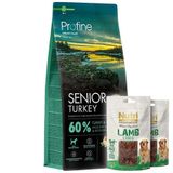 Profine Senior Hindi Eti ve Patates Yaşlı Köpek Maması 12 Kg + 2 Adet Nutri Canin Köpek Ödülü