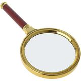 Profisher 10X 110MM El Büyüteç Yapay Maun Ağacı Sap Hd Cam Lens