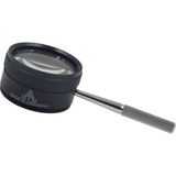 Profisher 35X 50MM Metal Kasa Optik Cam Lens El Büyüteç Kolay Kavrama Saplı