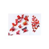 ProFisher 3D PVC Manyetik Kelebek 12 li Duvar Süsleme Dekorasyon Model A1