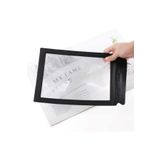 Profisher 3X Büyüteç A4 Boyutu 30x19,5cm Esnek PVC Plastik Tam Sayfa Okuma