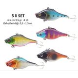 PROFISHER 5 li Japon Set Sert Yapay Balık Yem 6,5 cm 9,5 gr