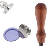 Profisher Boş Mum Mühür Gümüş Damga Kafası Yuvarlak 30MM Bronz - Renkli