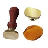 Profisher Boş Mum Mühür Pirinç Damga Başlığı Oval Dikdörtgen 18X28MM