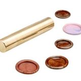 Profisher Boş Mum Mühürü Pirinç Silindir Sütun Damga 12X60MM