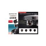 Profisher Dji Mavic Pro Kamera Için Kızaklı Optik Lens 4 Lü Filtre Set Nd4 / Nd8 / ND16 / ND32
