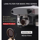 Profisher Dji Mavic Pro Kamera Için Kızaklı Upgrade Versiyon Optik Lens Filtre ND16