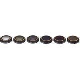 Profisher Dji Mavic Pro Kamera Lens Için 6 Lı Filtre Seti MCUV/CPL/ND4/ND8/ND16 /ND32 - Siyah