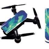 Profisher Djı Spark Su Geçirmez Premium Pvc Sticker Çıkartma Blue Angle