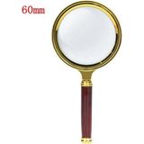Profisher El Büyüteç Sökülebilir Vidalı Yapay Maun Ağacı Sap Hd Cam Lens 10 x 60 mm