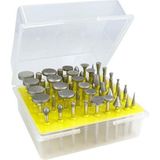 Profisher Elmas Taşlama Kafa Zımpara 50 Li Set 3.0mm Shank Büyük Boy