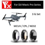 Profisher Gimbal Kamera Lensi Için 3 Lü Filtre Set Mcuv / Cpl / ND32