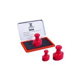 Profisher Mühür Kauçuk Alaşım Kırmızı Kaşe Oval 15X25MM