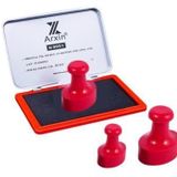 Profisher Mühür Kauçuk Alaşım Kırmızı Kaşe Oval 28X40MM