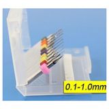 Profisher Pcb Mikro Karbür Cnc Matkap Ucu 10LU Gravür Set 0.1 Mm-1.00 mm Tungsten