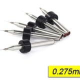 Profisher PCB Mikro Karbür CNC Matkap Ucu 10lu Set 0,275mm Tungsten 18 Shank