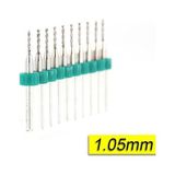 Profisher Pcb Mikro Karbür Cnc Matkap Ucu 10'lu Set 1,05 mm Tungsten 18 Shank