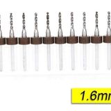 Profisher PCB Mikro Karbür CNC Matkap Ucu 10lu Set 1,60mm Tungsten 18 Shank