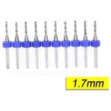 Profisher Pcb Mikro Karbür Cnc Matkap Ucu 10LU Set 1,70MM Tungsten 18 Shank - 1.70 mm