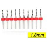 Profisher Pcb Mikro Karbür Cnc Matkap Ucu 10'lu Set 1,80 mm Tungsten 18 Shank