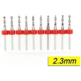 Profisher Pcb Mikro Karbür Cnc Matkap Ucu 10LU Set 2,30MM Tungsten 18 Shank - 2.30 mm