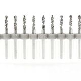 Profisher Pcb Mikro Karbür Cnc Matkap Ucu 10LU Set 2,40MM Tungsten 18 Shank