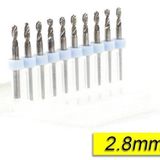 Profisher Pcb Mikro Karbür Cnc Matkap Ucu 10LU Set 2,80MM Tungsten 18 Shank