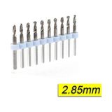 Profisher Pcb Mikro Karbür Cnc Matkap Ucu 10'lu Set 2,85 mm Tungsten 18 Shank