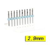 Profisher Pcb Mikro Karbür Cnc Matkap Ucu 10LU Set 2,90MM Tungsten 18 Shank - 2.90 mm