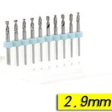 Profisher PCB Mikro Karbür CNC Matkap Ucu 10lu Set 2,90mm Tungsten 18 Shank