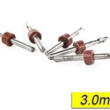 ProFisher PCB Mikro Karbür CNC Matkap Ucu 10lu Set 3,00mm Tungsten 18 Shank