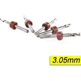 Profisher Pcb Mikro Karbür Cnc Matkap Ucu 10'lu Set 3,05 mm Tungsten 18 Shank