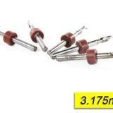Profisher PCB Mikro Karbür CNC Matkap Ucu 10lu Set 3,175mm Tungsten 18 Shank
