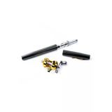 Profisher Süper Mini Cep Kalem Olta 23 Cm Karbon/Alüminyum Kamp Seyahat Siyah