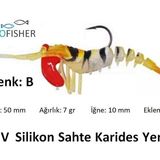 Profısher Tpr Fosforlu Silikon Sahte Yem 5 Cm 7 Gr 5 Eklem