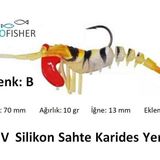 Profısher Tpr Fosforlu Silikon Sahte Yem 7 Cm 10 Gr 5 Eklem