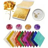 Profisher Varak Kaplama Yaprak Metalik Folyo 9x9cm 10lu 24 Lilac R5799F- 24